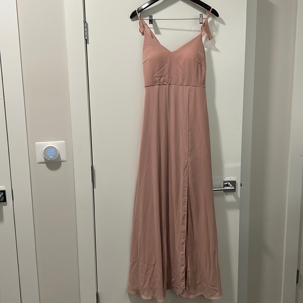 Birdy Grey Dusty Rose Bridesmaid dress with slit
